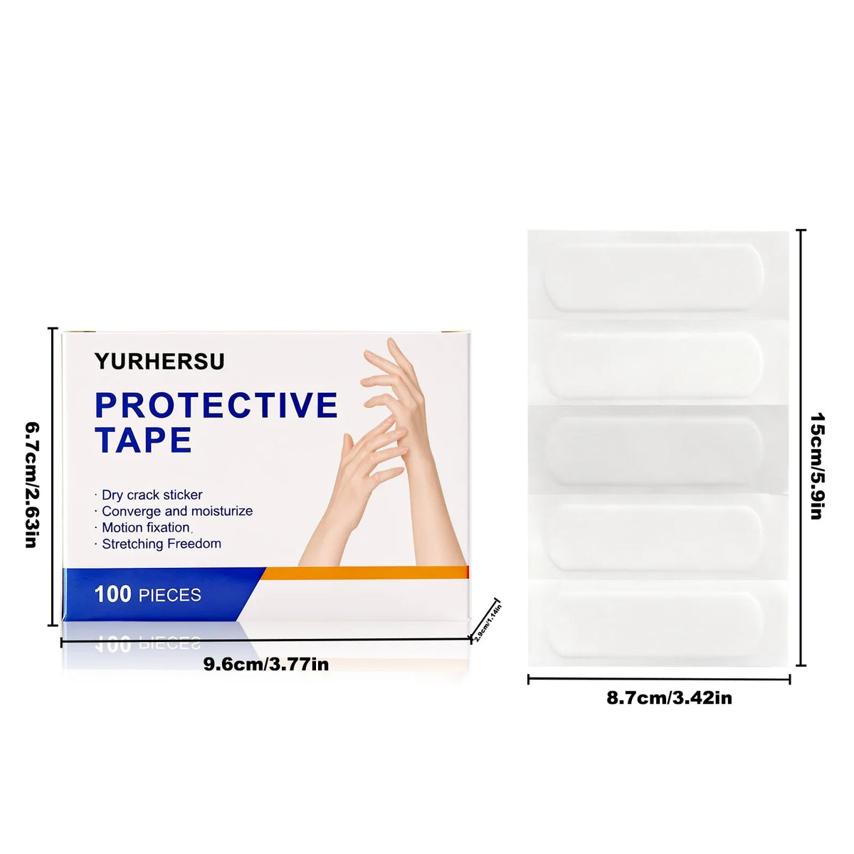 Hydrocolloid Hand Patches for Dry Cracked Skin – Invisible Bandage