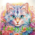 Single 22-Page Art Coloring Book Adults Kids Birthday Party Idea