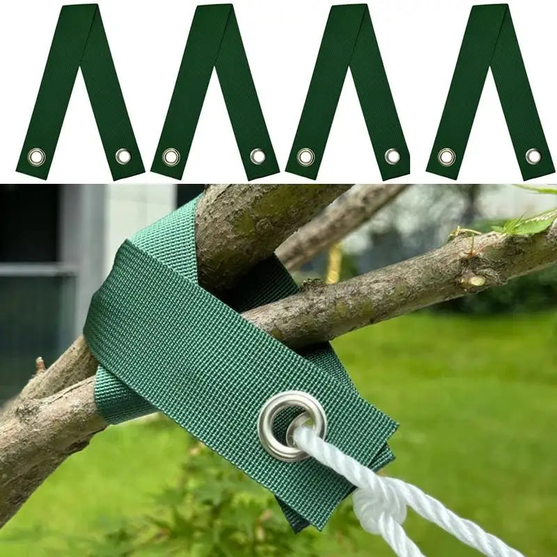 Tree Staking Straps for Saplings & Hurricane Protection – Green