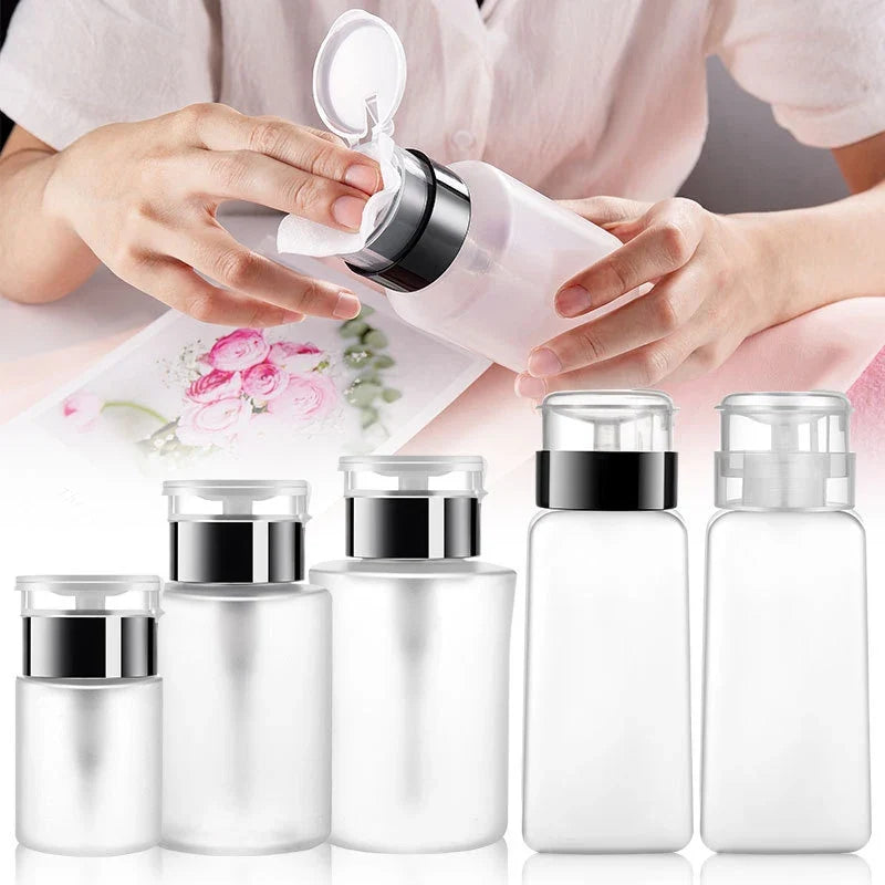 Empty Pump Dispenser Bottle for Nail Polish Remover | 60–250ml