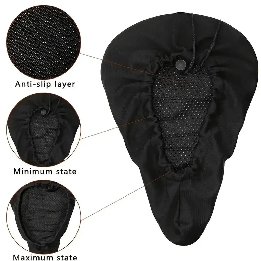 Gel Padded Bike Seat Cushion Soft Pad Bicycle Saddle Cover Men Women