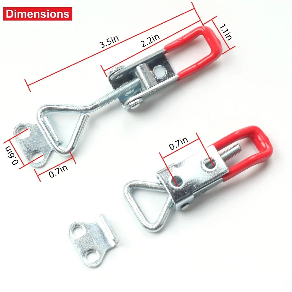 8-Pack Metal Toggle Latch Clamps – Adjustable Quick Release