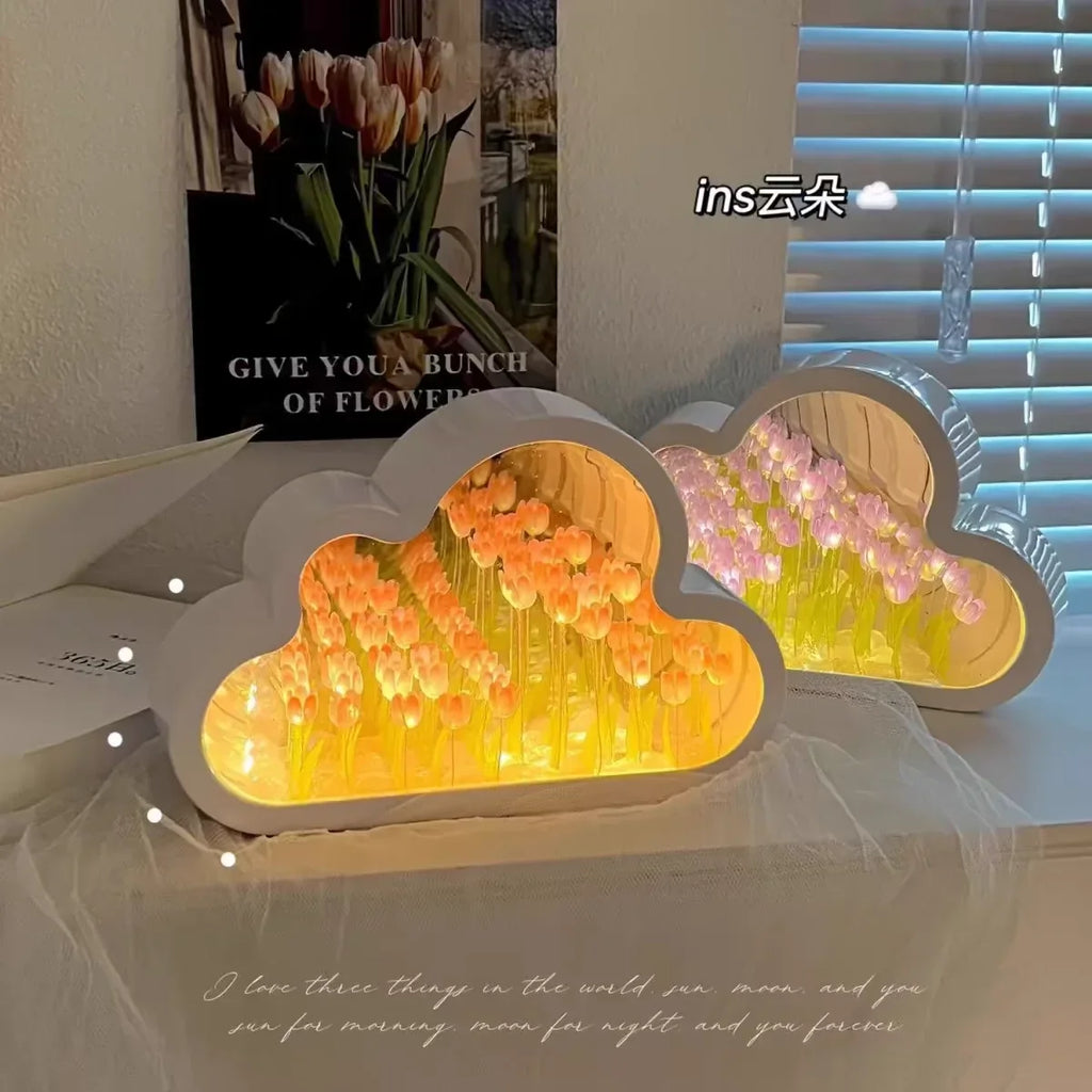 Cloud Tulip DIY Nightlight Kit – Romantic Mirror Atmosphere Lamp