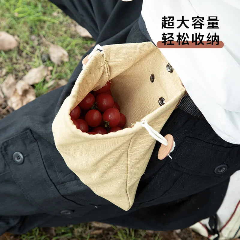 Outdoor Fruit Picking Bag Waist Hanging Tools Fanny Bundle Pocket