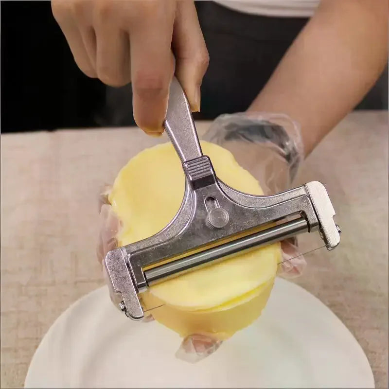 Adjustable Stainless Steel Cheese Slicer & Butter Cutter