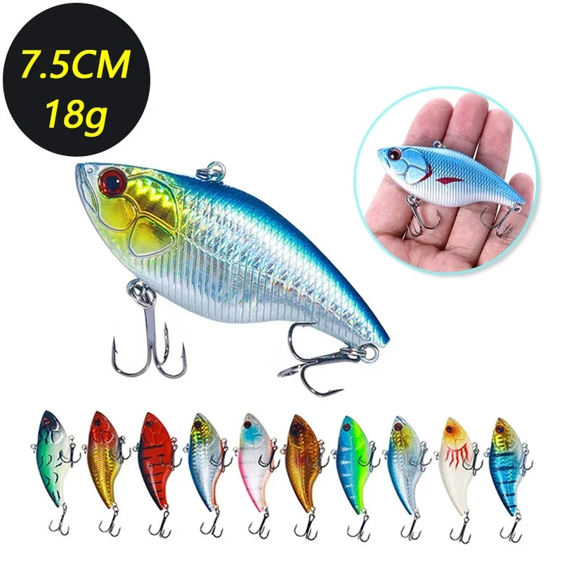 VIB Minnow Fishing Lures 7.5cm 18g – Set of 3, 5 or 8 Pieces
