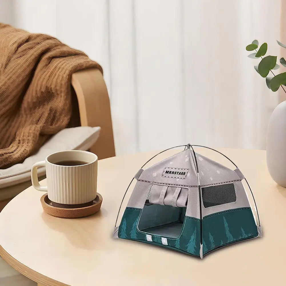 Miniature Camping Tent Model | 1:12 Scale Dollhouse Ornament