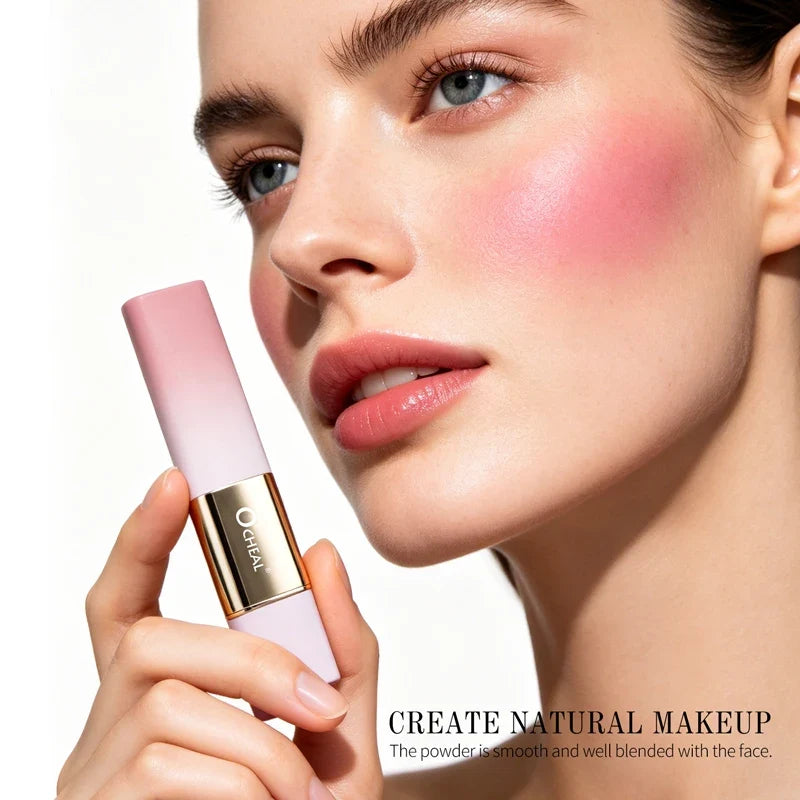 Waterproof Powder Blush Stick – Long-Lasting Natural Finish