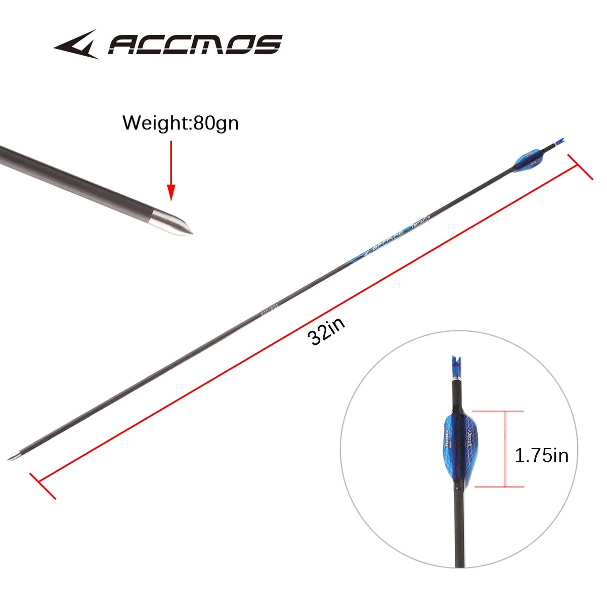 6 Pure Carbon Arrows ID4 2 Spine300 350 400 500 600 700 900 1000