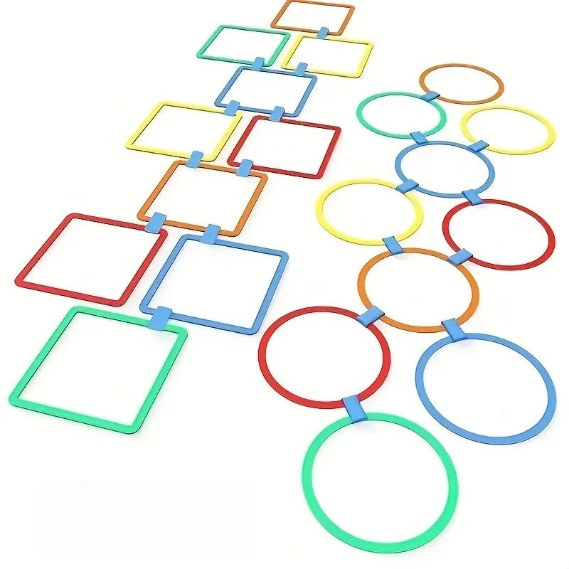 Outdoor Kids Funny Physical Training Sport Toys Lattice Jump Ring