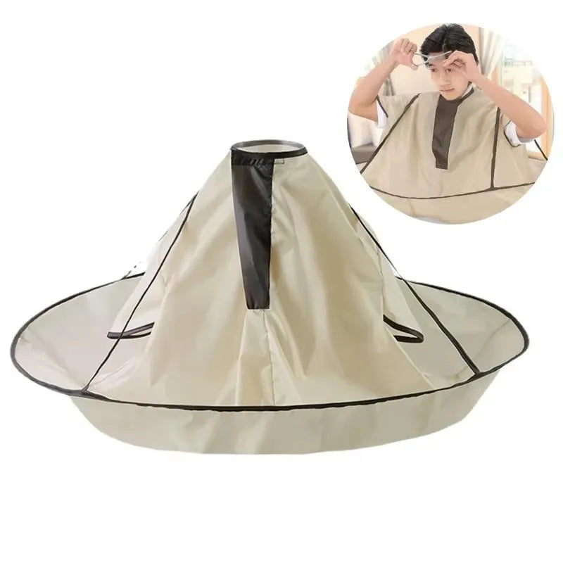 Waterproof Adult Hair Cutting Cloak Foldable Umbrella Cape Salon