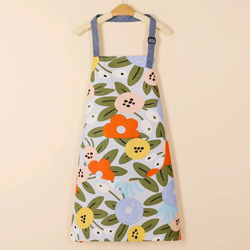 Aprons Fashion Cotton Fabric Waterproof Thickened Dirt Resistant