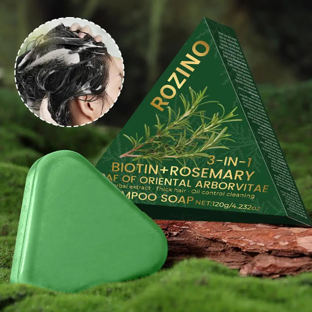 BIOAOUA Thuja & Usman Grass Solid Shampoo Bar – All Hair Types