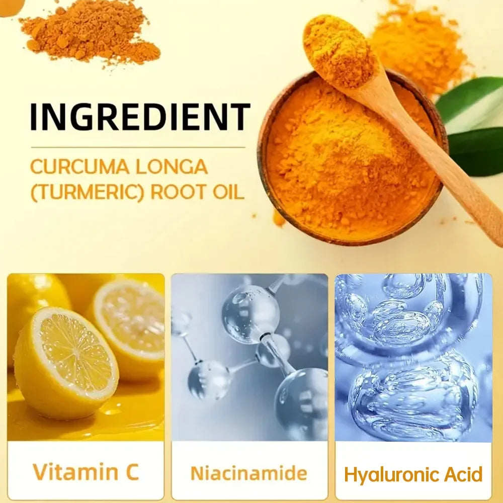 Turmeric Freckle Whitening Serum Anti-oxidant Nourishing Moisturizing