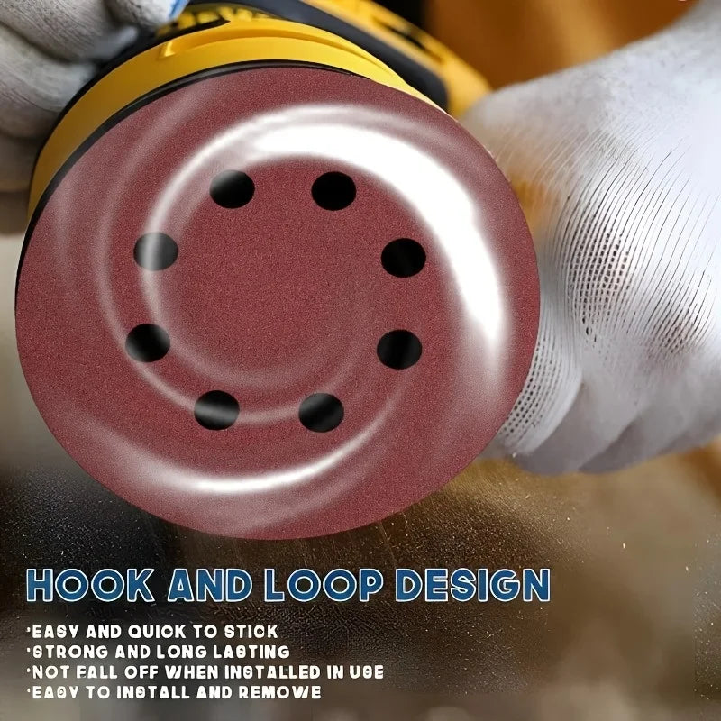 Universal 8 Hole Sanding Discs Sandpaper Metal Wood Glass Sander