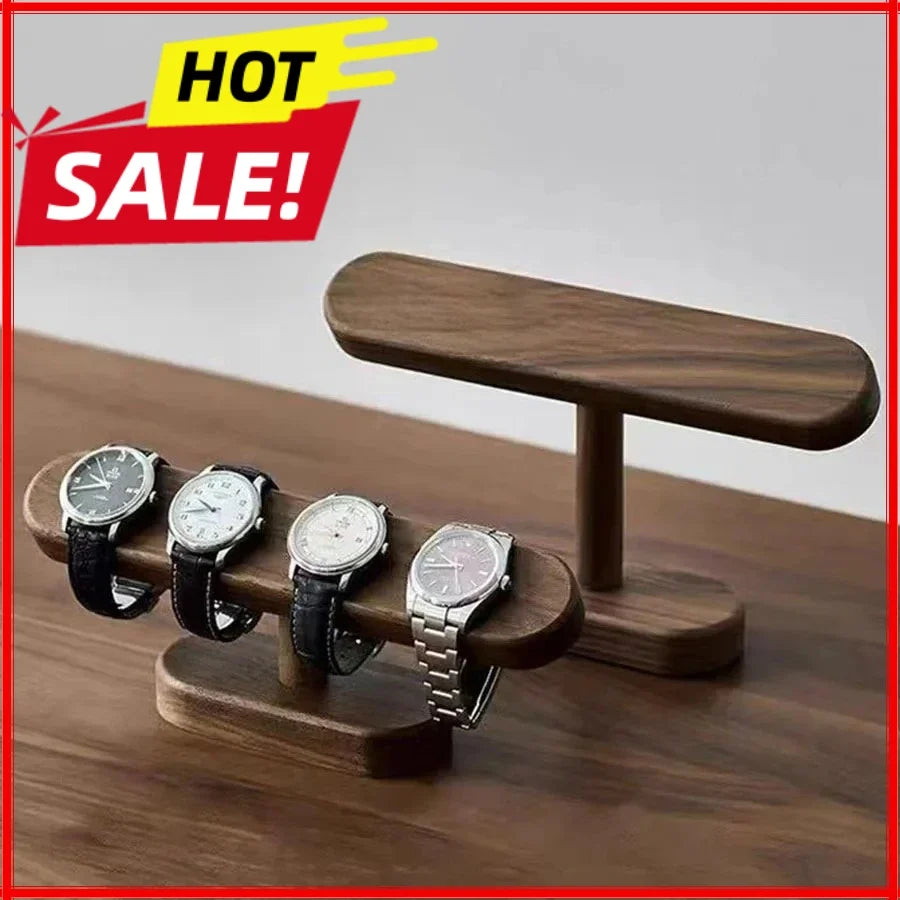 Walnut Watch Bracket Display Holder Jewelry Chain Anklets Hanger