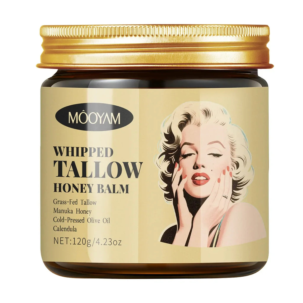 Whipped Beef Tallow Honey Balm Face Moisturizer Body Skin Care Grass