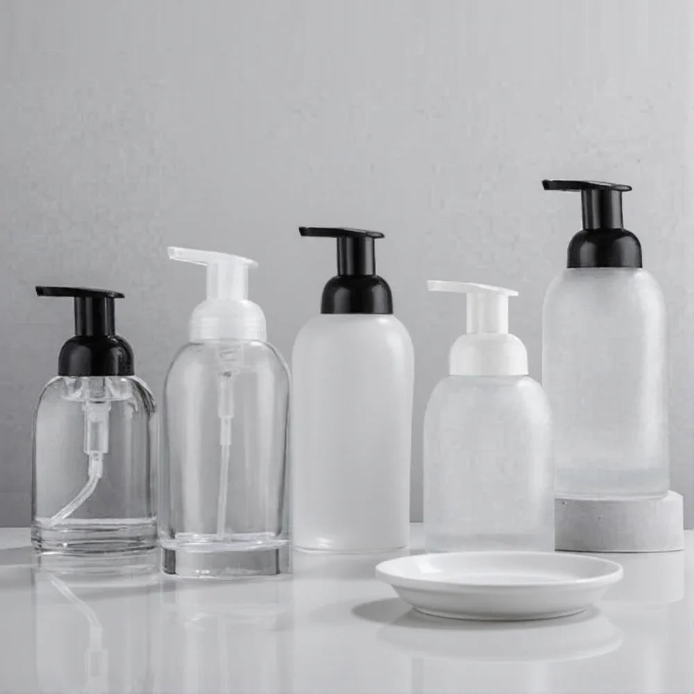 Glass Foam Pump Bottle 250ml & 375ml | Refillable Dispenser