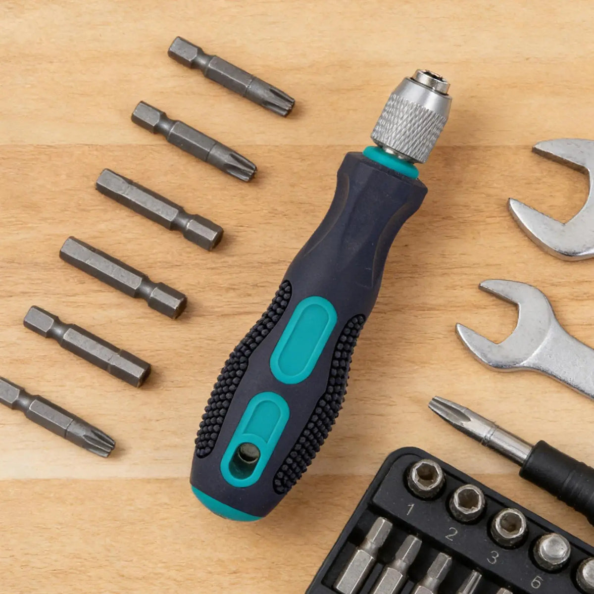 Screwdriver Bit Handle Non-slip Quick Release Hand Tools 1 Hex