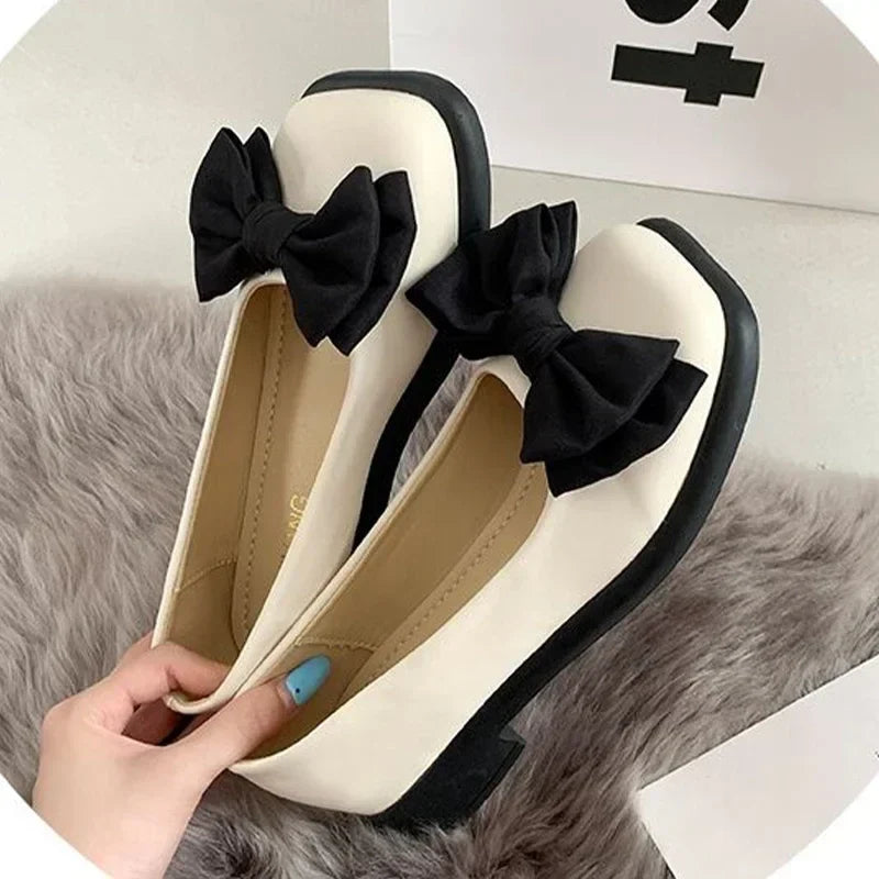 Women's Mary Jane Pumps – Square Toe Lolita Butterfly Heels
