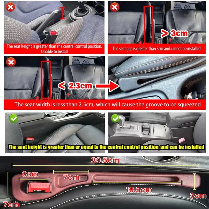Car Seat Gap Filler – Leak-Proof Phone & Wallet Holder
