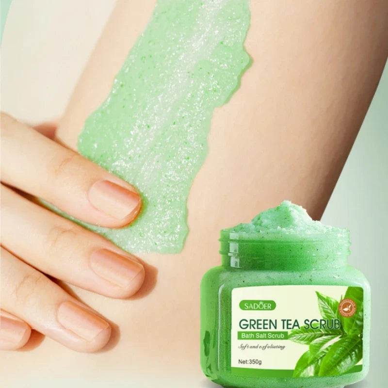 Sadoer Green Tea Body Scrub 350g – Exfoliate & Soften Skin