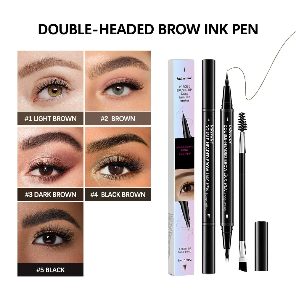 Waterproof Double-Headed Eyebrow Pen | Long-Lasting Brow Ink