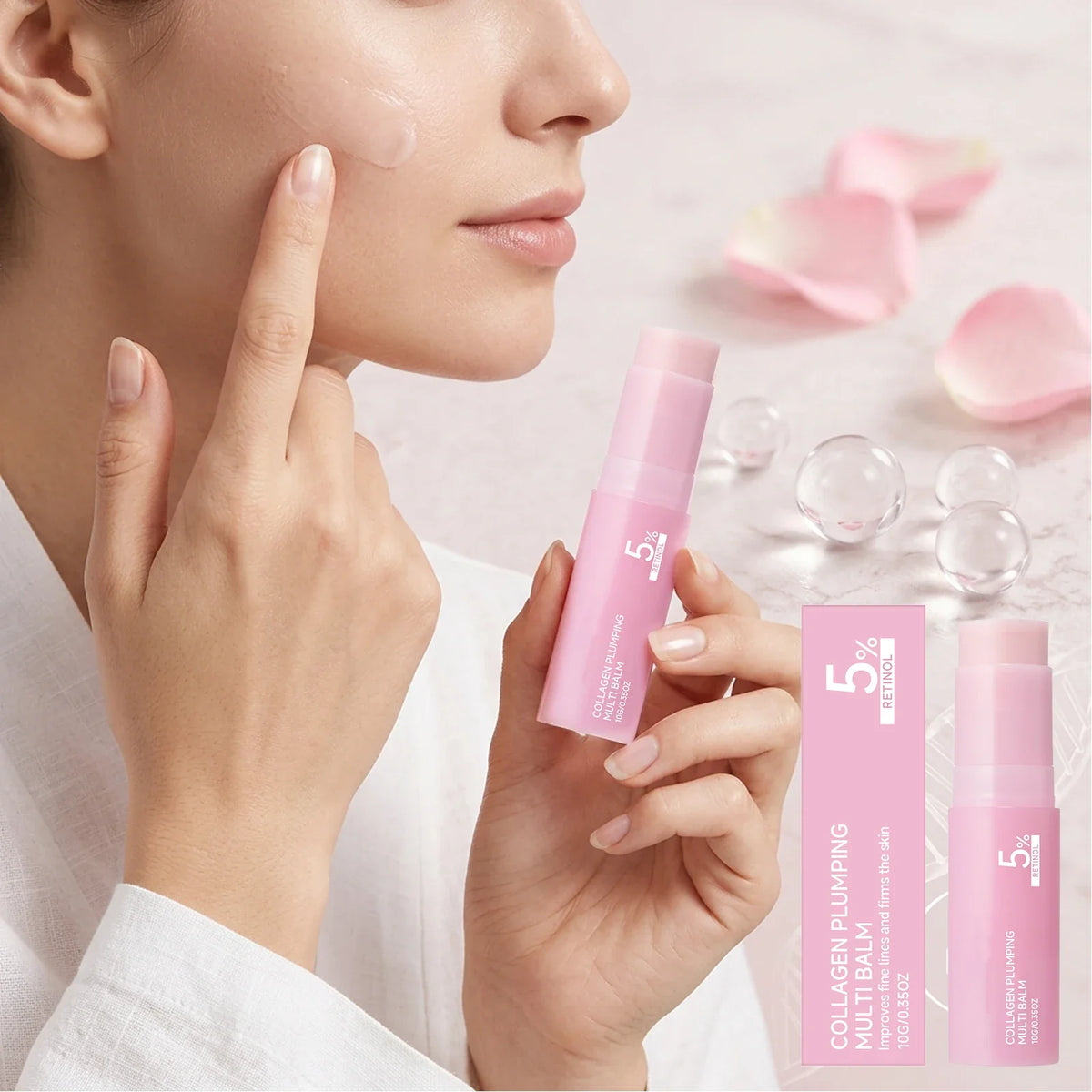 5% Retinol Collagen Plumping Balm Stick – All-In-One Moisturizer