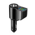 4-Port USB Car Charger 60W Fast Charging & Voltage Display