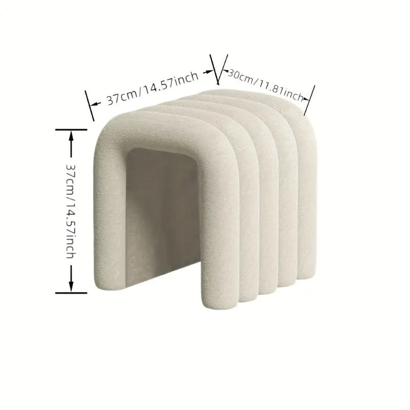 Luxury Velvet Accent Stool – Footrest & Makeup Bench