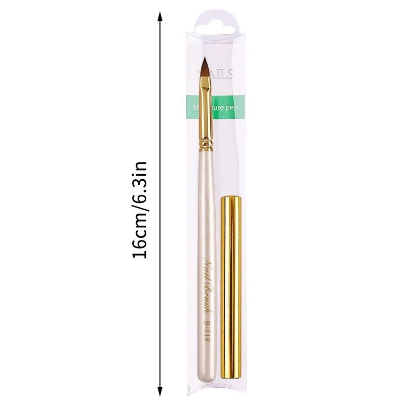 Professional Nail Art Brush – Fine Bristles & Crystal Handle