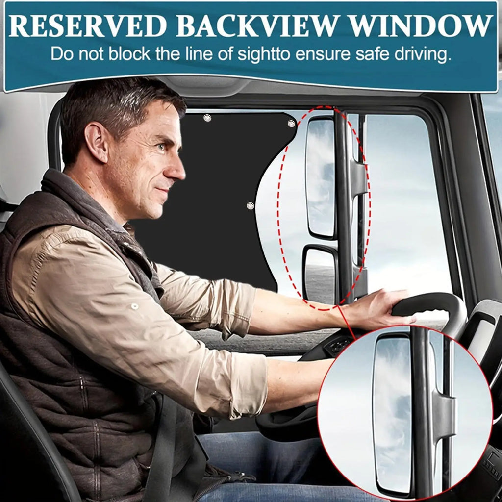 Side Window Sun Shade Semi-truck Anti-UV Protection Cooling