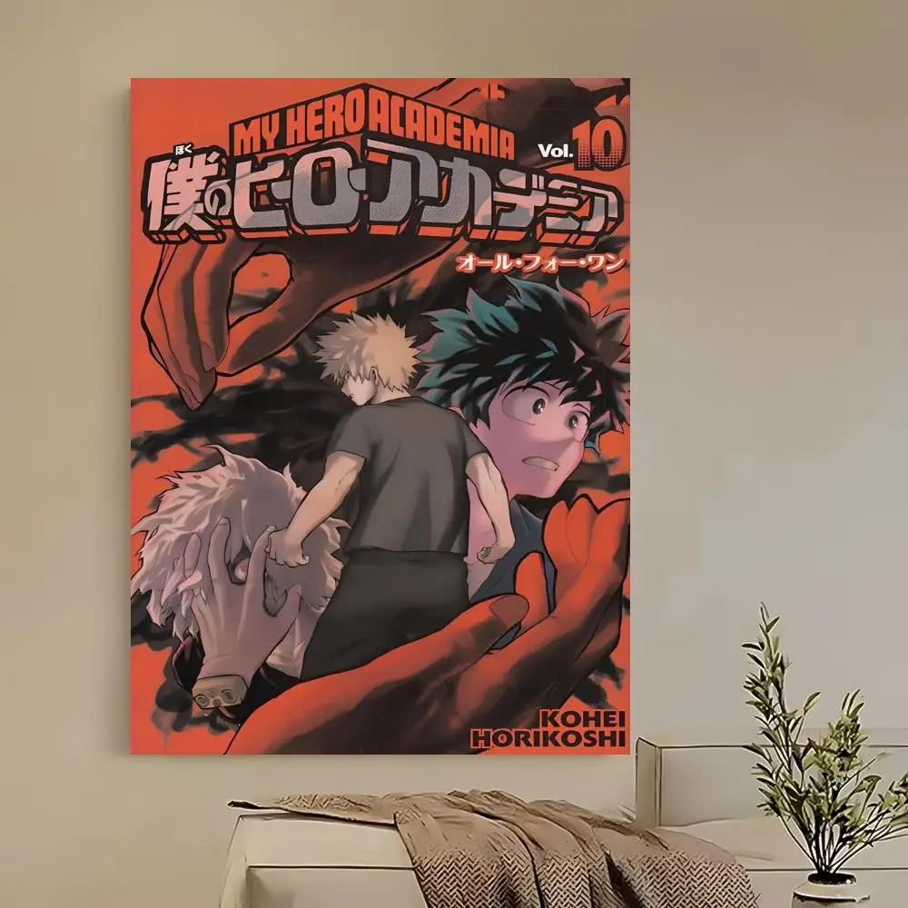 Katsuki Bakugo Anime Poster – HD Self-Adhesive Waterproof PVC