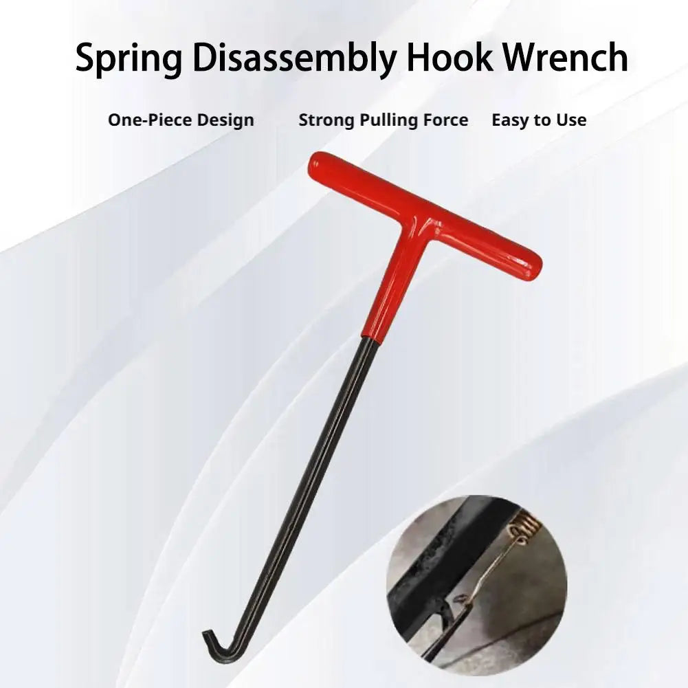 T-handle Exhaust Spring Hook Motorcycle Pipe Puller Tool Heavy Duty