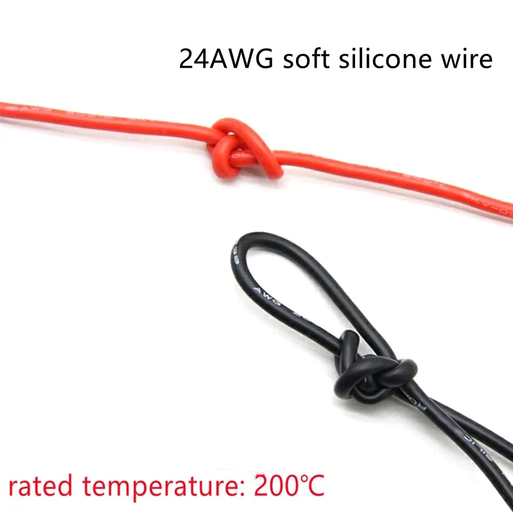 JST PH Connector Male Female Pre-crimped 24AWG Silicone Cable Battery
