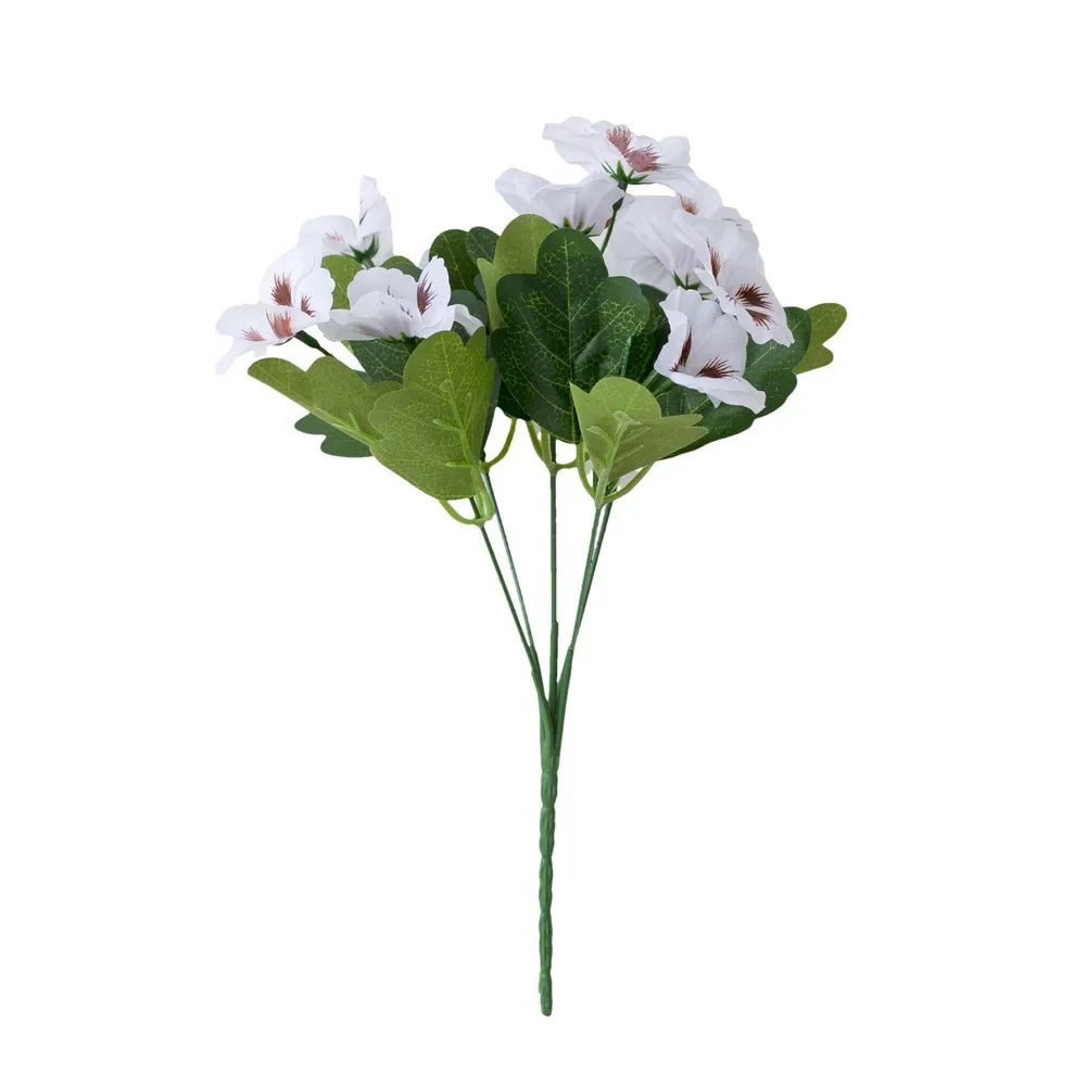Spring Artificial Pansy Silk Flower Home Outdoor Mall Decor Bouquet