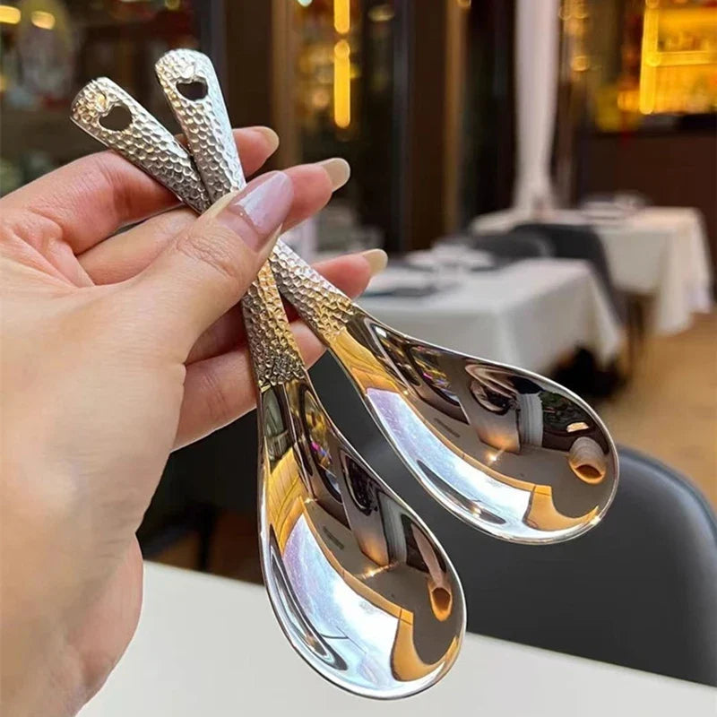 Stainless Steel Soup Spoon – Deep Bowl Mirror Polished Flatware