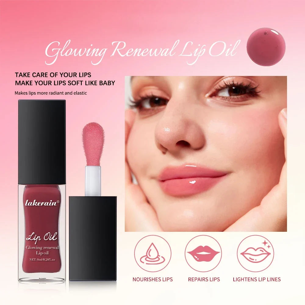 Lakerain Tinted Lip Oil – Hydrating Mirror Gloss | 7 Shades