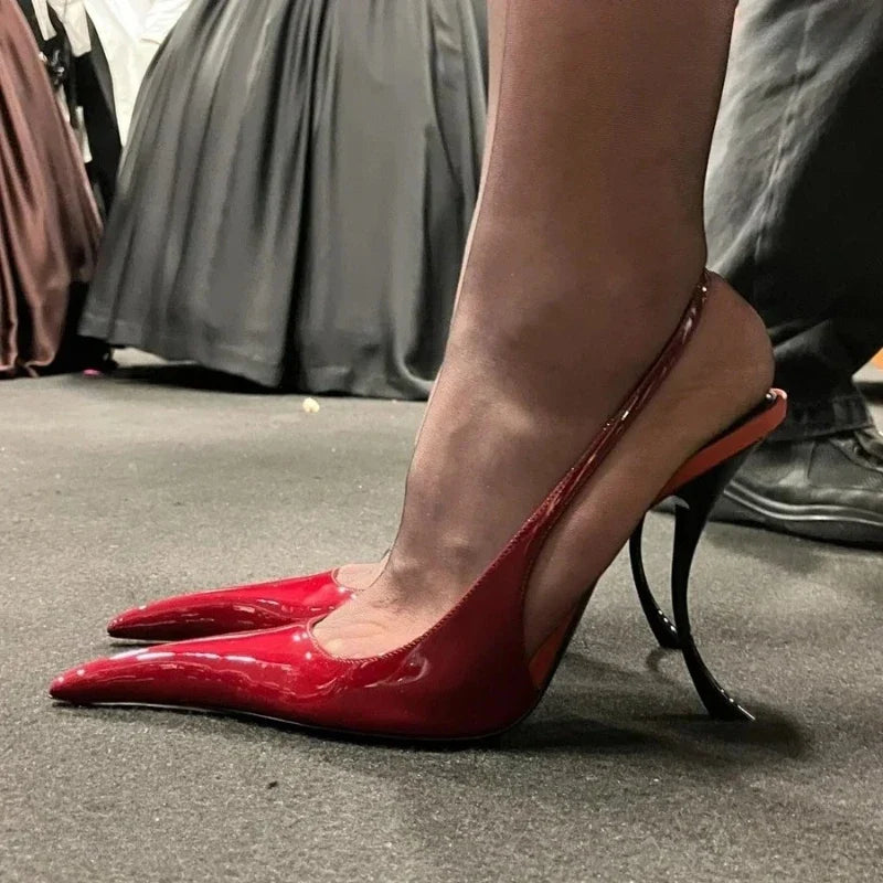 Women's Stiletto Slingback Heels – Pointed Toe Party Sandals