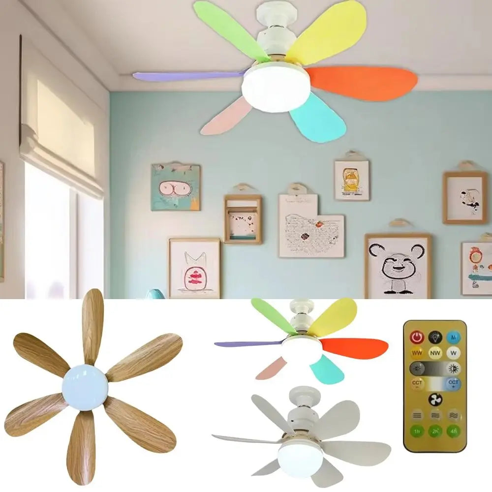 Minimalist LED Ceiling Fan Light with Remote 30W/40W Dimmable