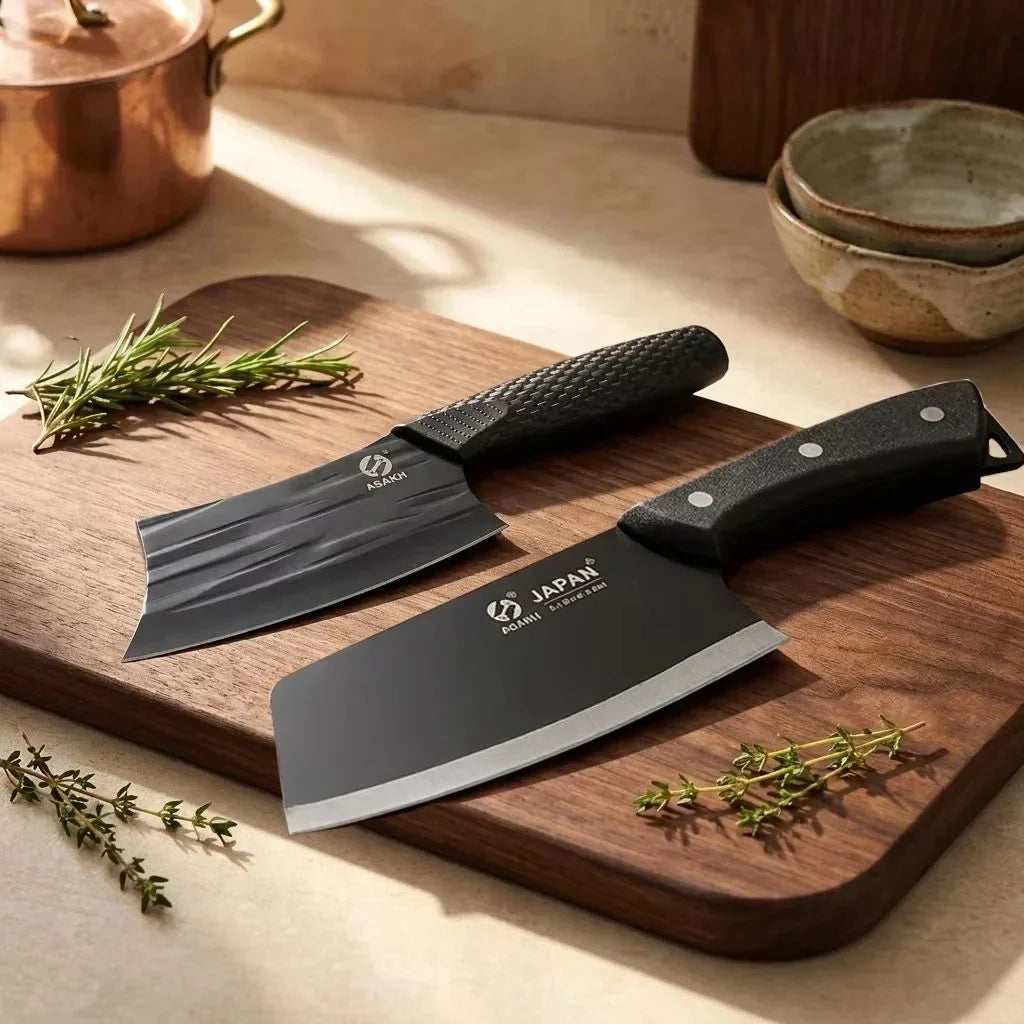 Stainless Steel Chinese Chef's Cleaver – Forged Kitchen Knife