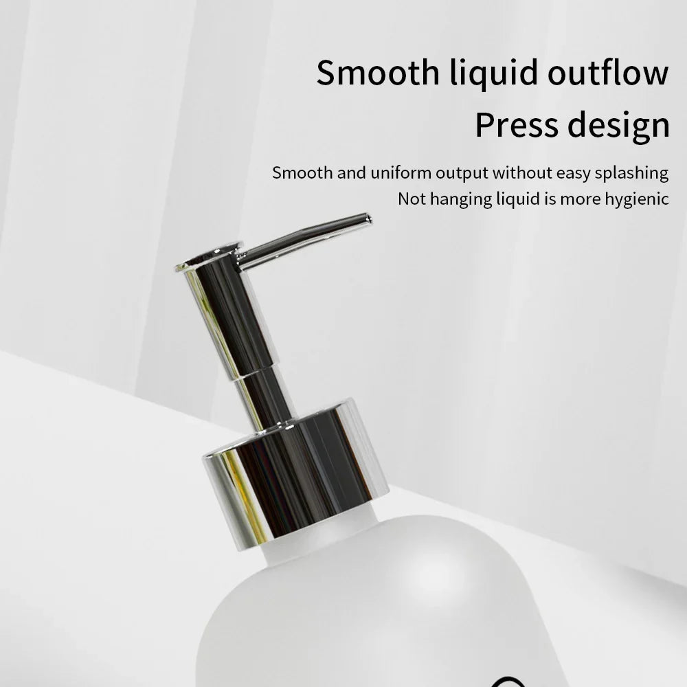 410ml Ceramic Marble Soap Dispenser | Refillable Press Pump