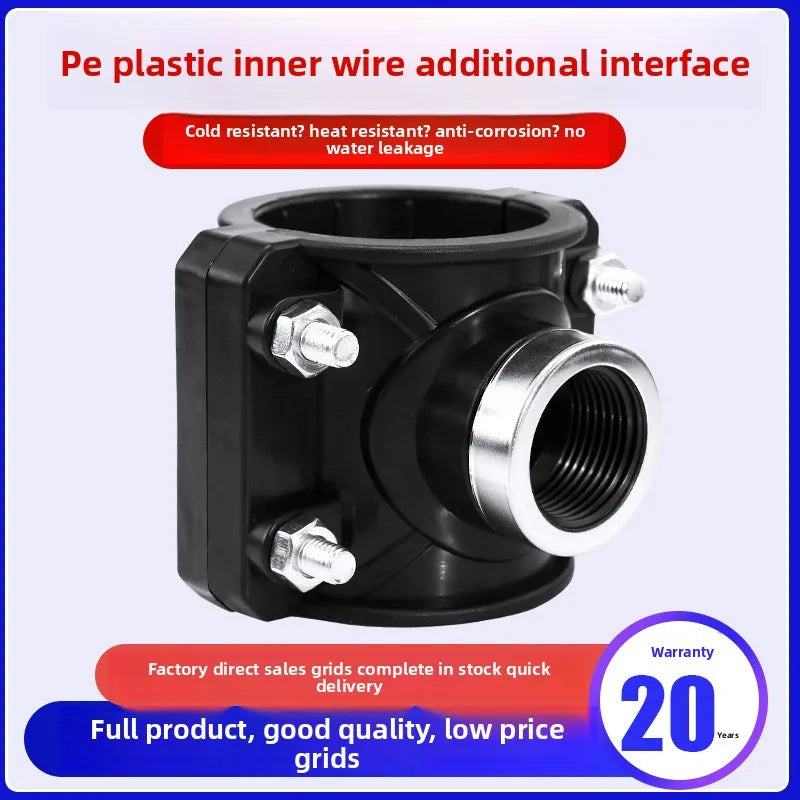 Clamp Saddle Drain Valve 20–50mm Pipe Quick-Connect Fitting