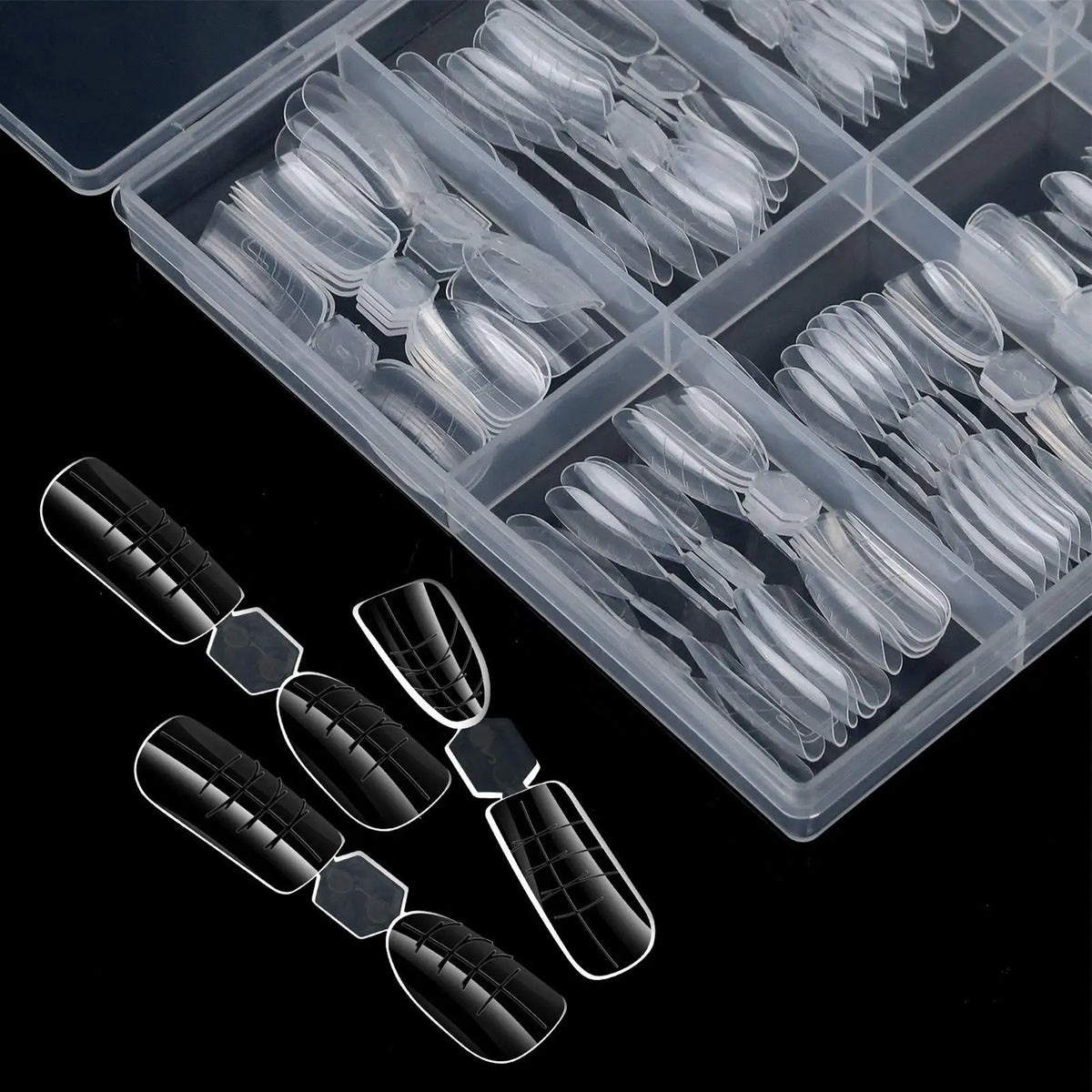 120pcs Reusable Nail Extension Forms | 12 Sizes Builder Molds