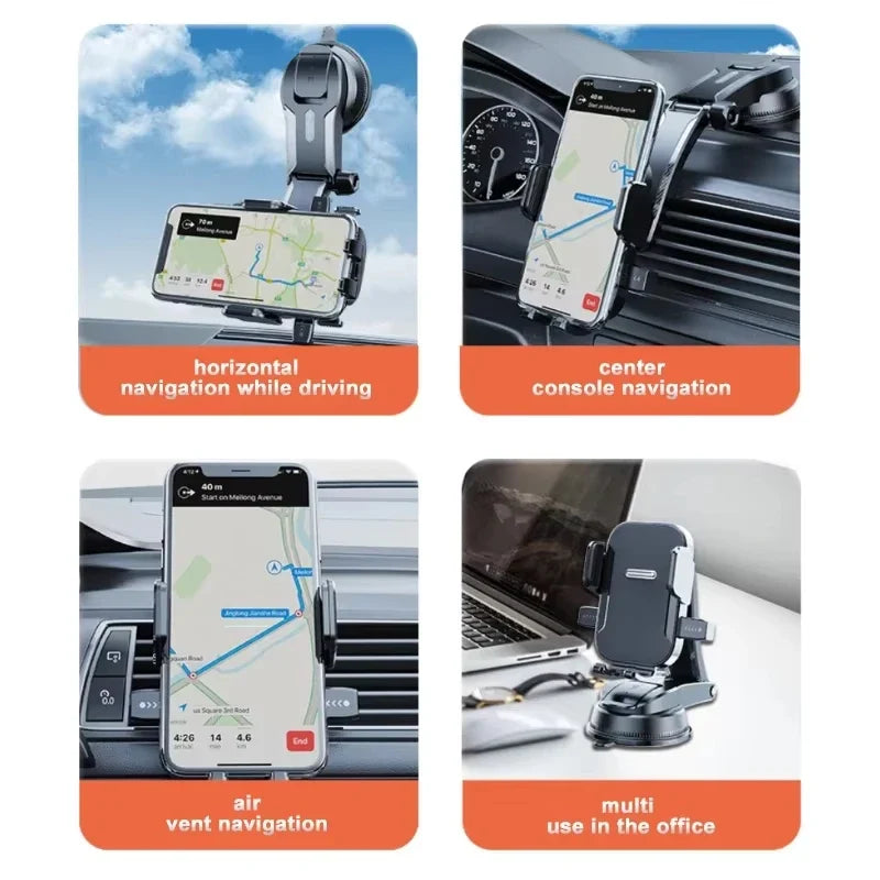 360° Gravity Car Phone Holder | Dashboard & Air Vent Mount
