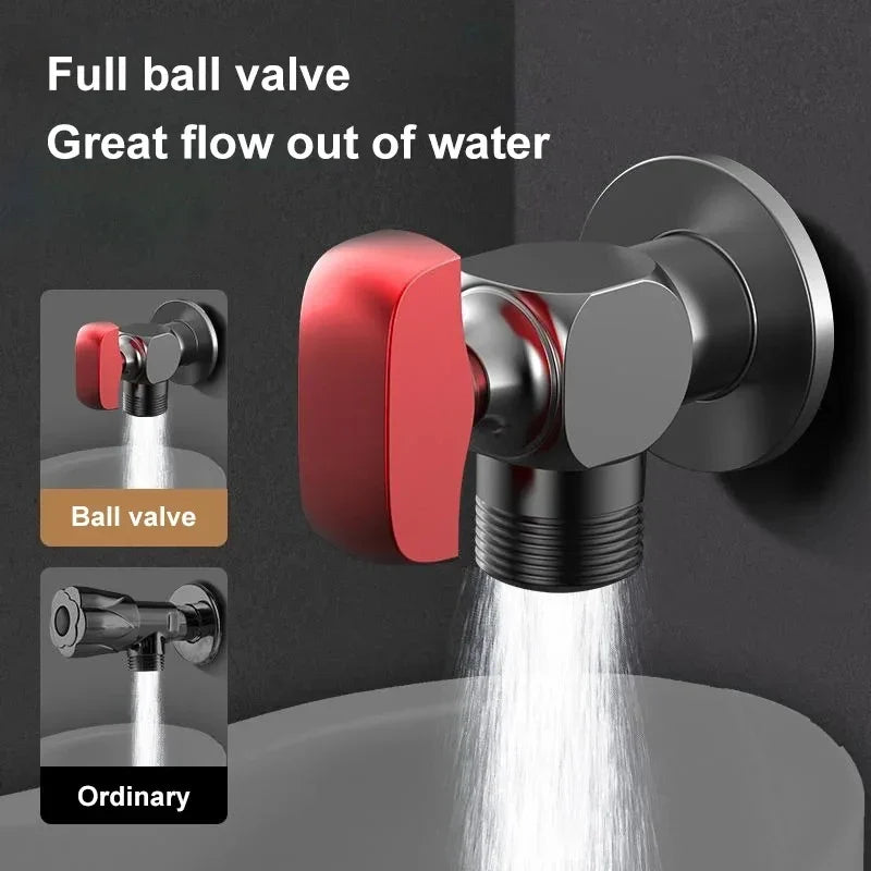 All-Copper Ball Core Angle Valve G1/2 Hot & Cold Triangle Valve