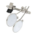 Rotatable MINI Magnifier 10X Double Lenses Magnifying Glass Stainless