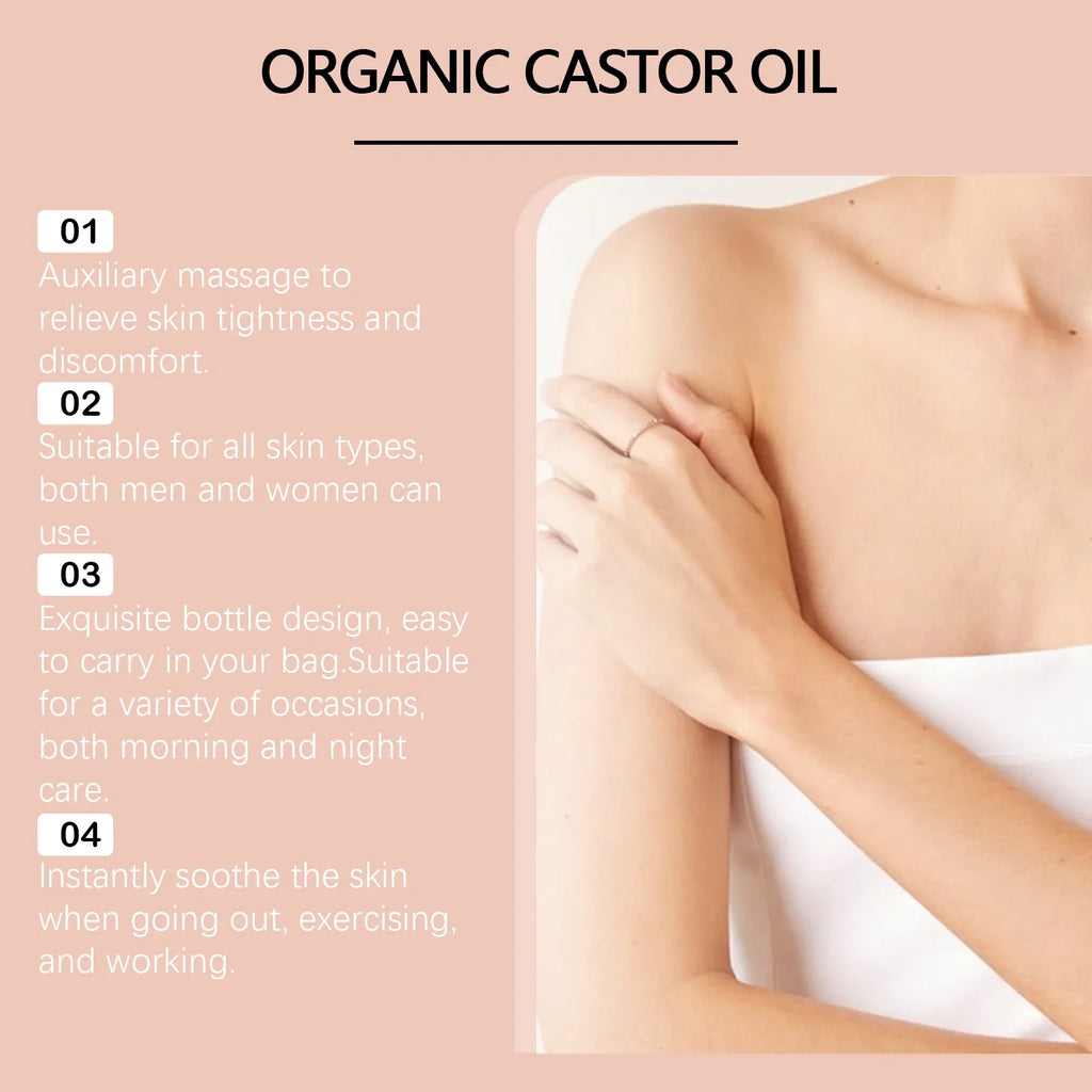 Castor Oil Roller Ball – Firming Brightening Moisturizing Body Oil