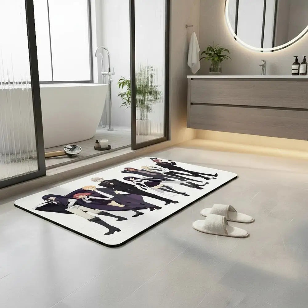 Diatomite Bath Mat – Quick Dry, Absorbent, Non-Slip Floor Mat