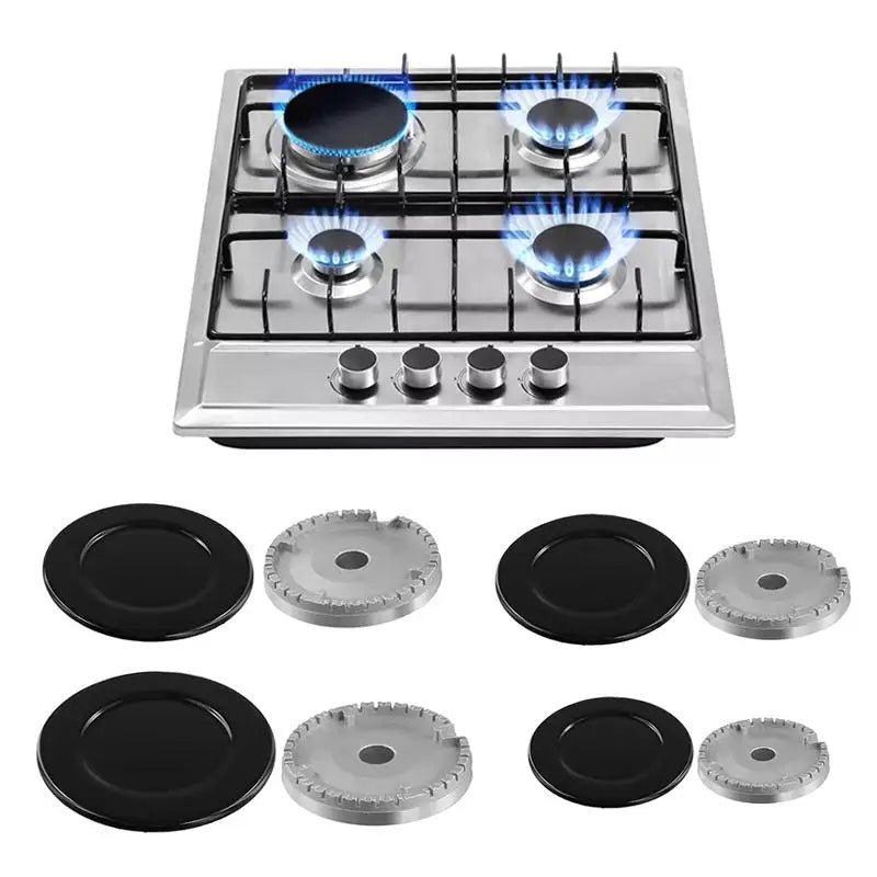 Durable 4 Gas Stove Burner Caps Upgraded Oven Hob Crown